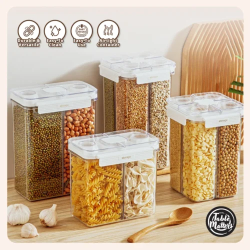 KLEAR Airtight Food Grade Compartment Storage Container Collection